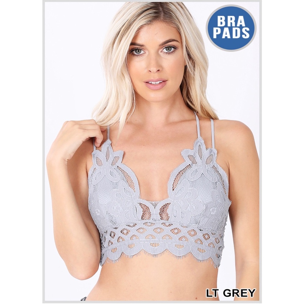 🌹Crochet Lace Bralette With Pads - Picture 8 of 13